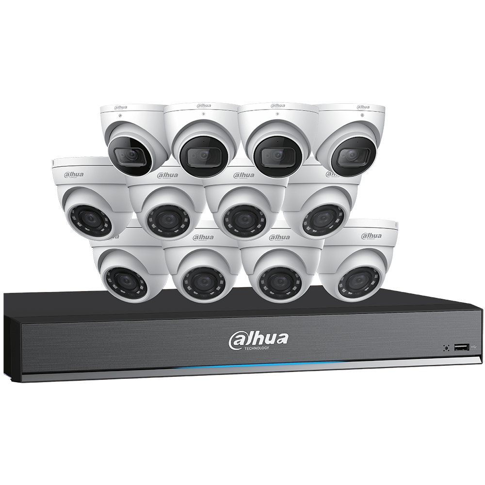 Dahua C7165E124 5MP HDCVI Security System (12 Eyeball cameras + DVR)