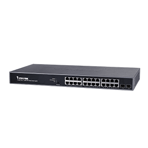 Vivotek AW-GEV-264B-370 24-Port VivoCam Web Smart Managed PoE Switch