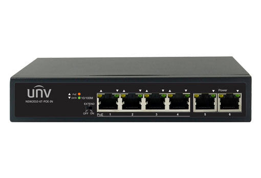 Uniview NSW2010-6T-PoE-IN Ethernet 4 Port PoE Switch