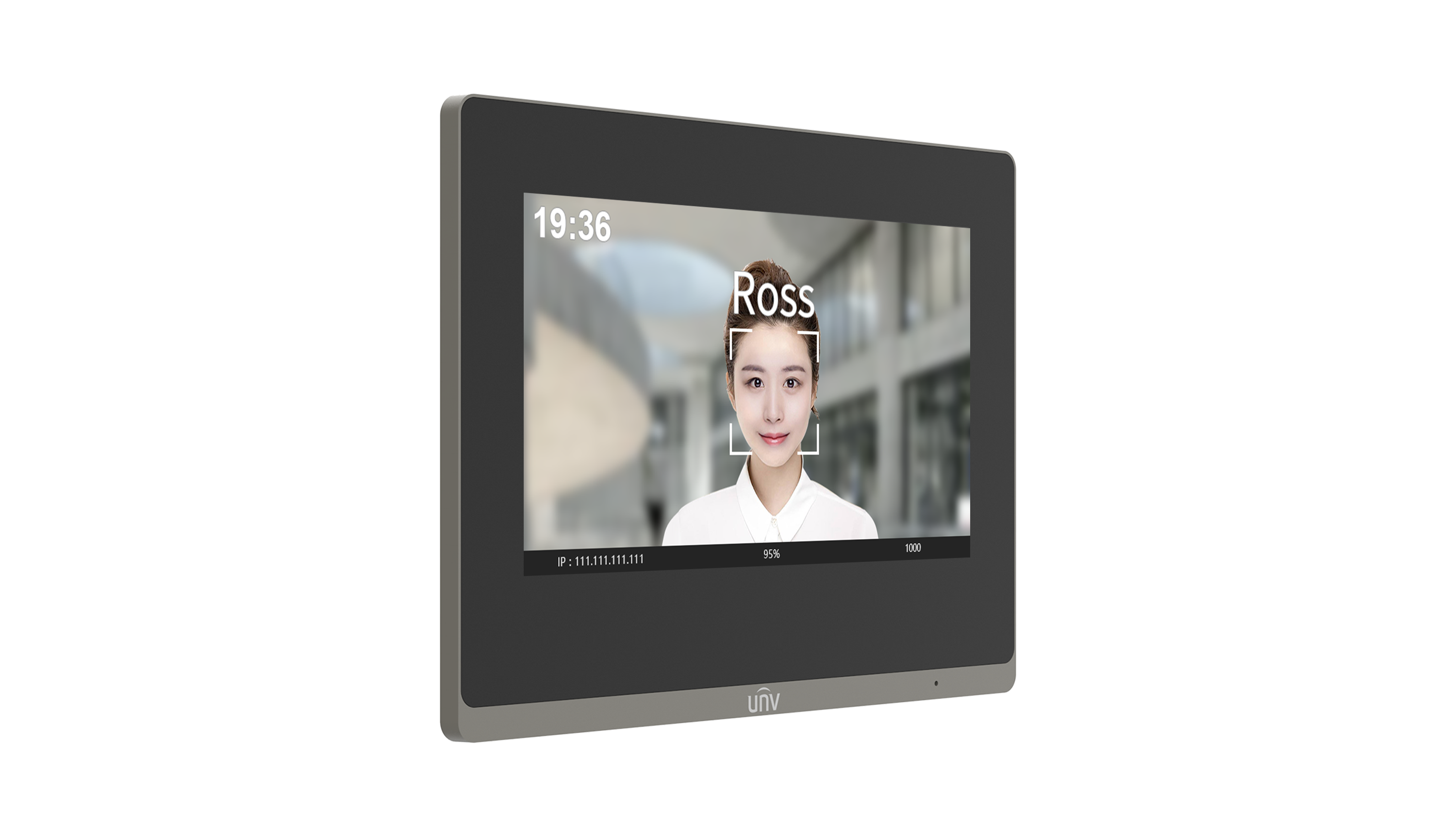 Uniview OEI-371S-H-W UniWall Mounted 7-inch Indoor Station(Open wire installation)