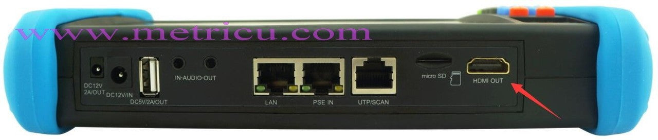 Metricu IPC-600F 7-inch IP/TVI/CVI/AHD/SDI Camera Tester