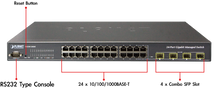 Planet WGSD-24040R L2+ 20-Port 10/100/1000T + 4-Port Gigabit TP/SFP Combo Managed Switch with 48V Redundant Power Supply