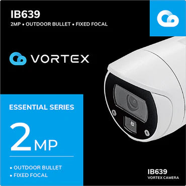 Vivotek IB639 2MP 30M IR H.265 Outdoor Bullet, 3.6mm, VORTEX