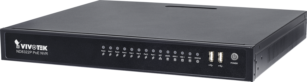 Vivotek ND8322P 8-CH 8-PoE Port NVR