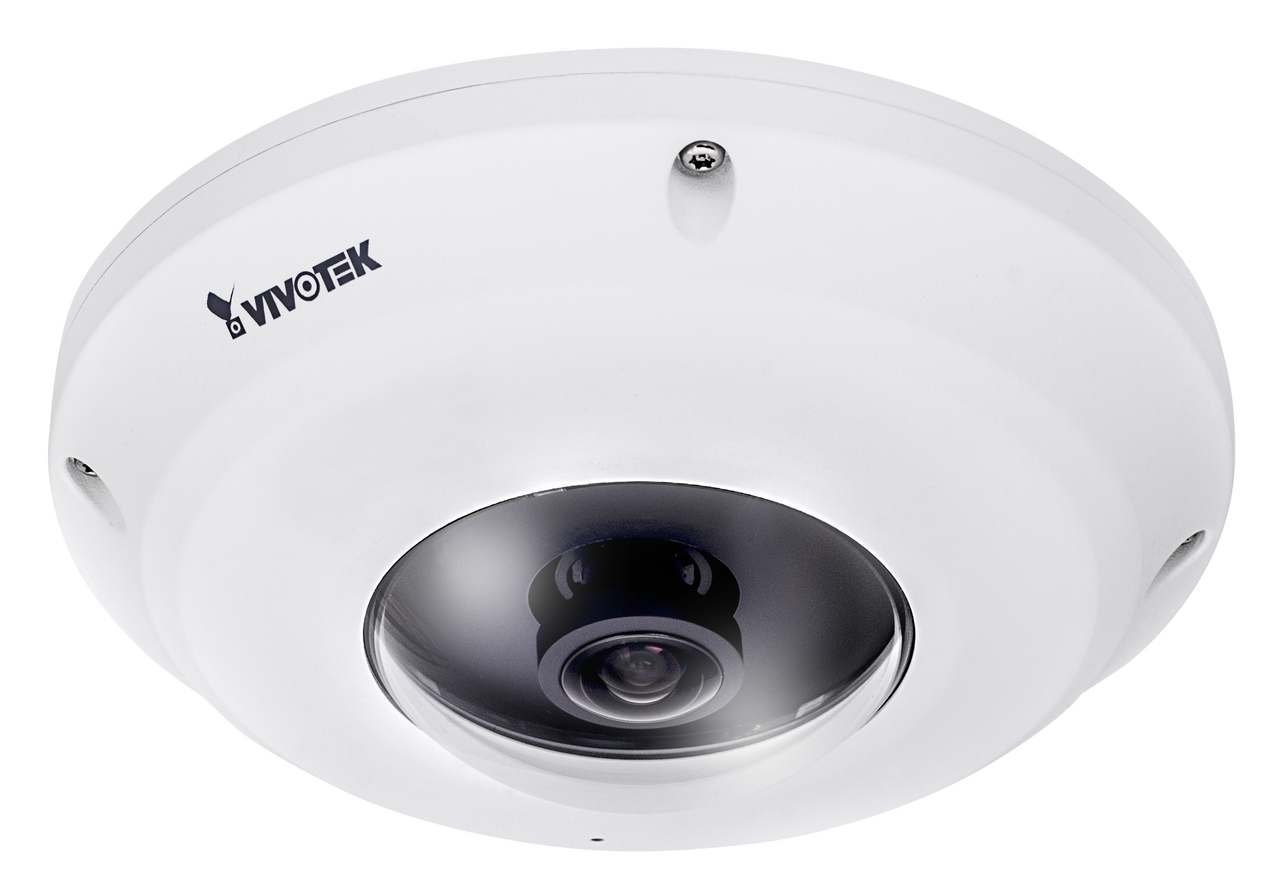 Vivotek FE9381-EHV 5MP H.265 360° Surround View Fisheye Fixed Dome Network Camera