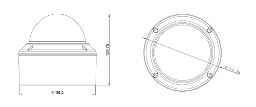 ACTi A84 dimensions