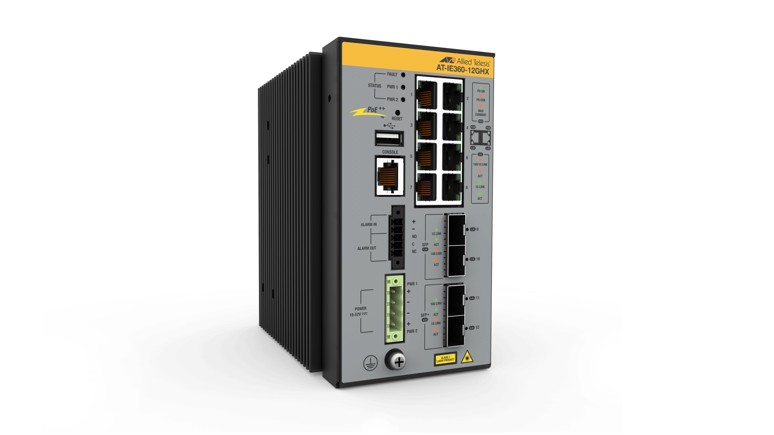 Hanwha HV-IE360-12GHX- 980 Industrial Ethernet L3 Switch