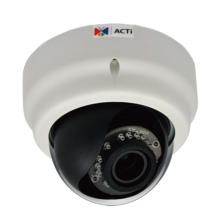 ACTi D65 3MP Varifocal Day/Night IR Indoor Dome Network Camera