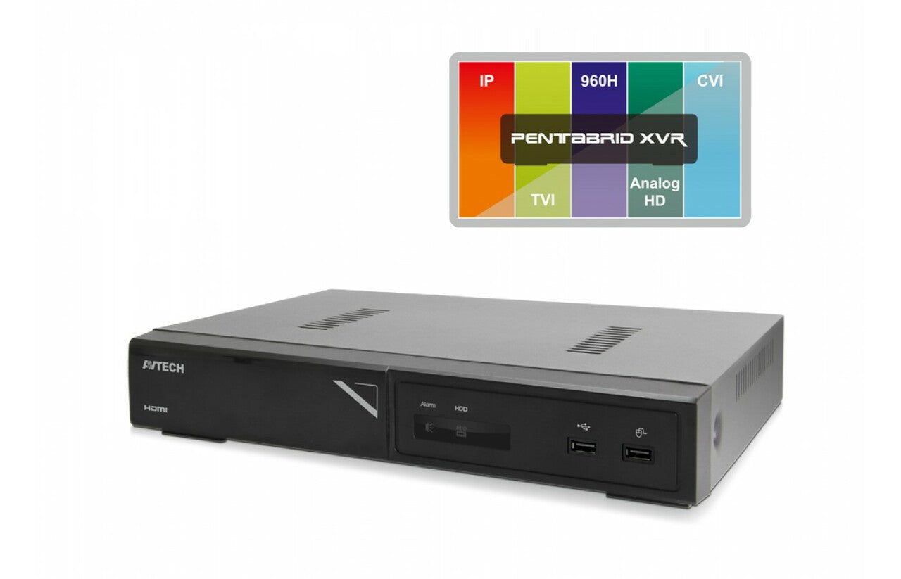 DGD2017AVH.265 5MP PENTABRID 16CH XVR, 4 TB preinstalled