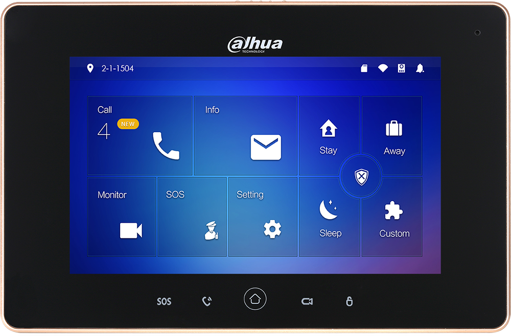 Dahua DHI-VTH5221D-S 7" WiFi Indoor Color Monitor (Black)