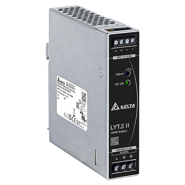 Vivotek DRL-48V120W1EN LYTE II DIN Rail Power Supply
