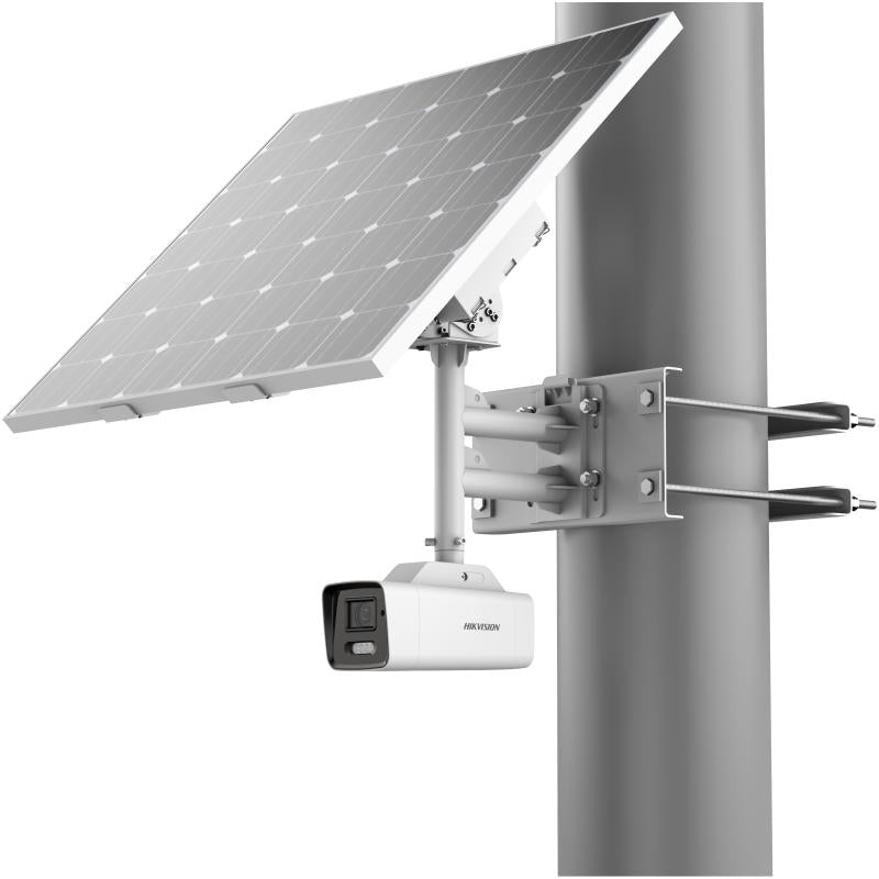 Hikvision DS-2XS6A87G1-LS/C36S80 2.8mm 8MP ColorVu Fixed Bullet Solar Power Wireless Network Camera Kit