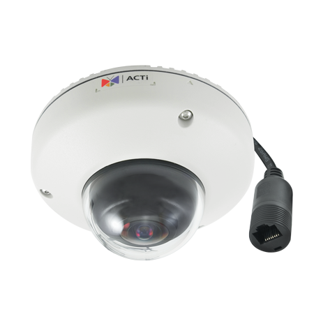 ACTi E923 10 Megapixel Outdoor Mini Fisheye Dome Network Camera