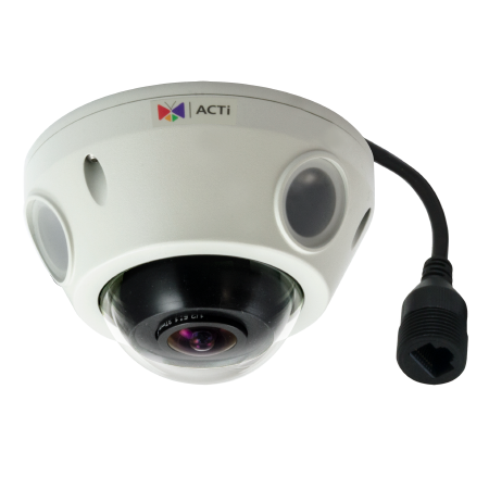 ACTi E925 5MP Outdoor Mini IR Fisheye Dome Network Camera