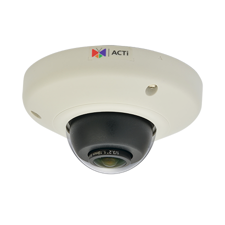 ACTi E98 10 Megapixel Indoor Mini Fisheye Dome Network Camera