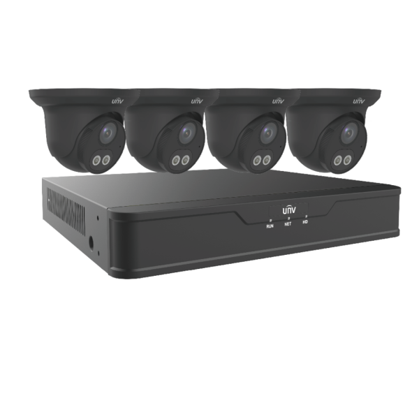 Uniview EK-S31P4DLT44T1-BK 4+1 DL Kit 1TB HDD - Black Camera