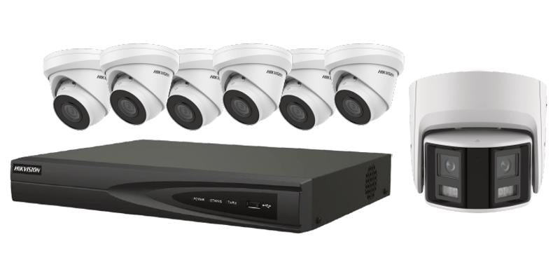 Hikvision EKI-K82T47 IP KIT 4MP 8CH 2THDD 6TR 2.8MM, 1 PANO
