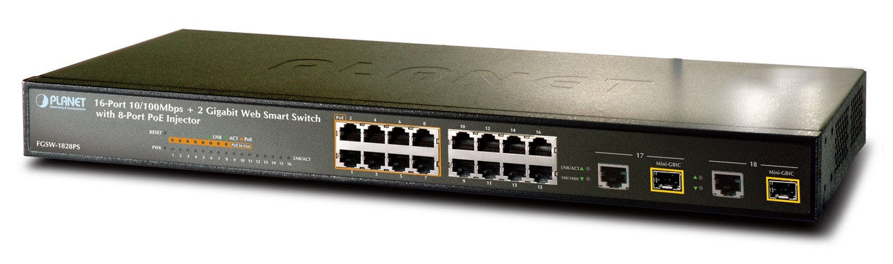 Planet FGSW-1828PS 24-Port PoE Web Smart Ethernet Switch
