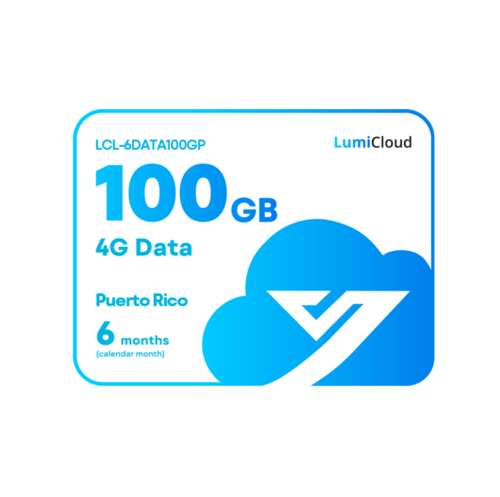 Luminys LCL-6DATA100GP LumiCloud 4G Data 100GB Puerto Rico: 6 Month Data Plan