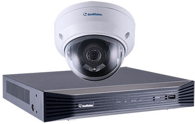 GeoVision GV-ADR2701-SNVR0812 2MP Mini Dome NVR Bundle