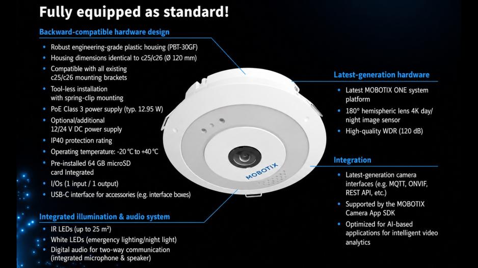 MOBOTIX c ONE 4K, DN016 (Day/Night) (Mx-ONE-c1A-S-8DN016)