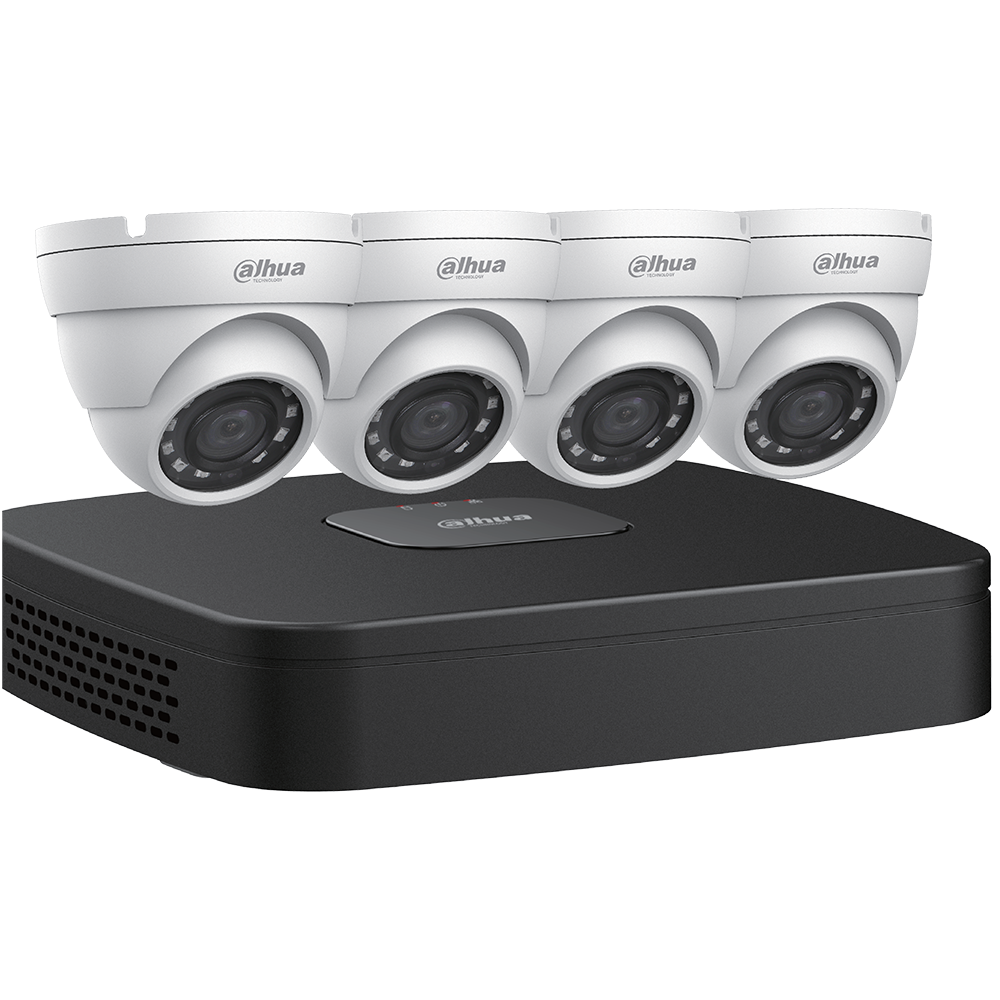 Dahua N444E42 4MP Network Security System (4 Eyeball cameras + NVR)