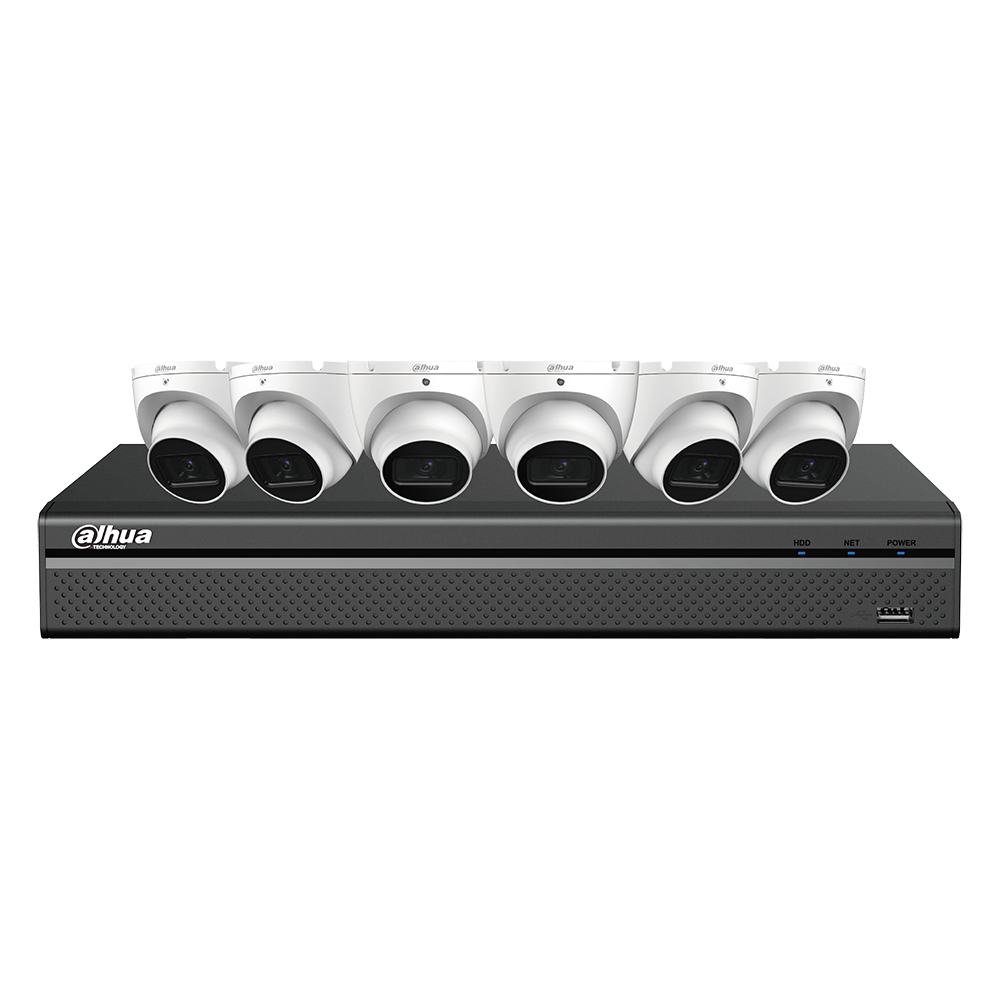 Dahua N488L64A 4K IP E-VU Security System (6 Cameras)