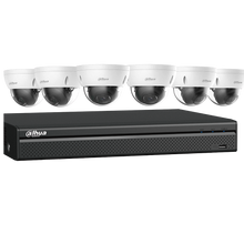 Dahua N588D63S IP Kit: 8-CH NVR + 6 x 8MP, Starlight. Mini Dome Cameras