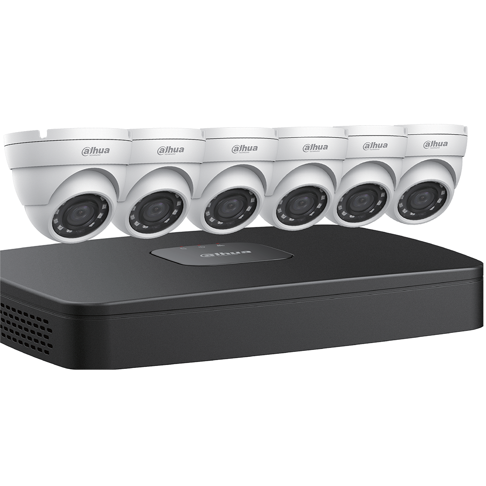 Dahua N484E62 4MP Network Security System (6 Eyeball cameras + NVR)