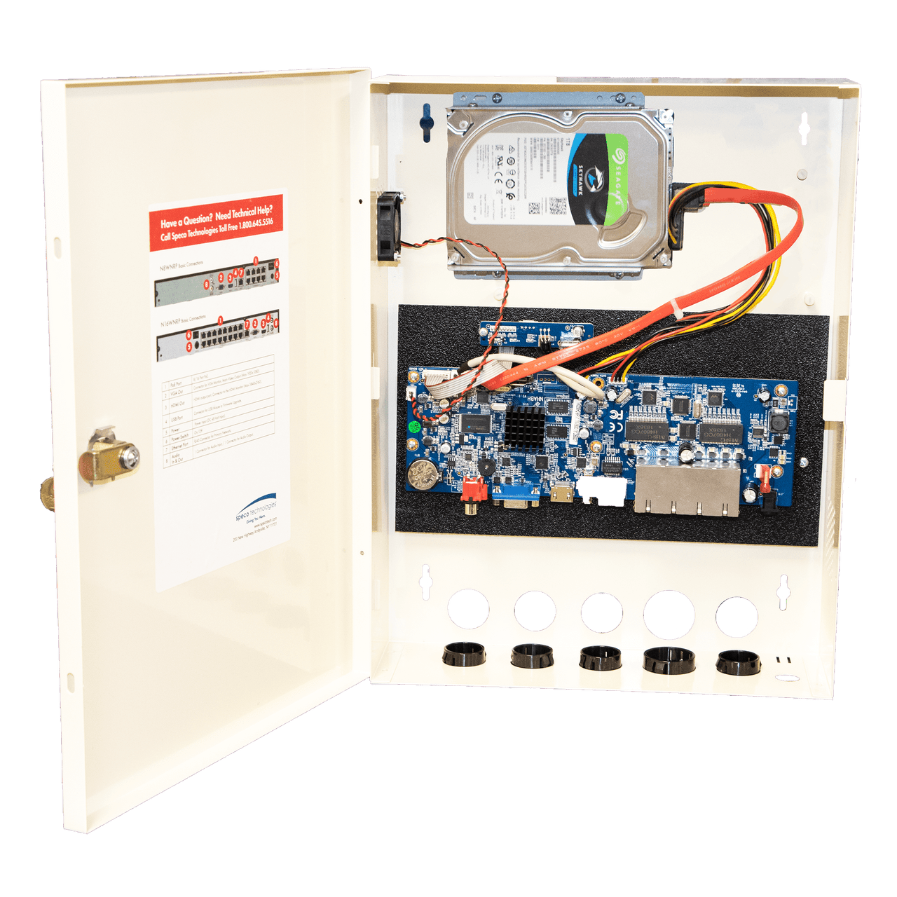 Speco Technologies N8WNRP28TB 8 Channel Wall Mount NRP- 28TB