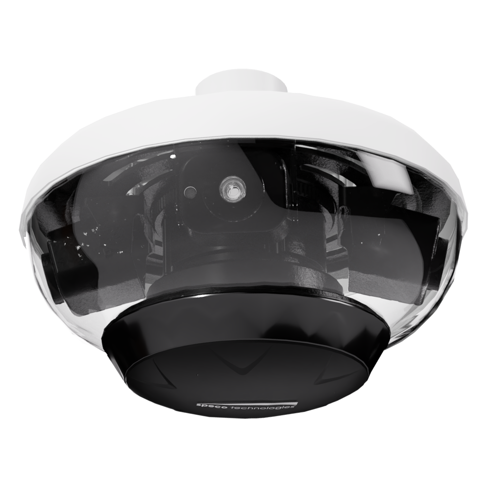 Speco Technologies O84S 8MP (4x 2MP) Quad view IP Camera with Included Ceiling Mount, White