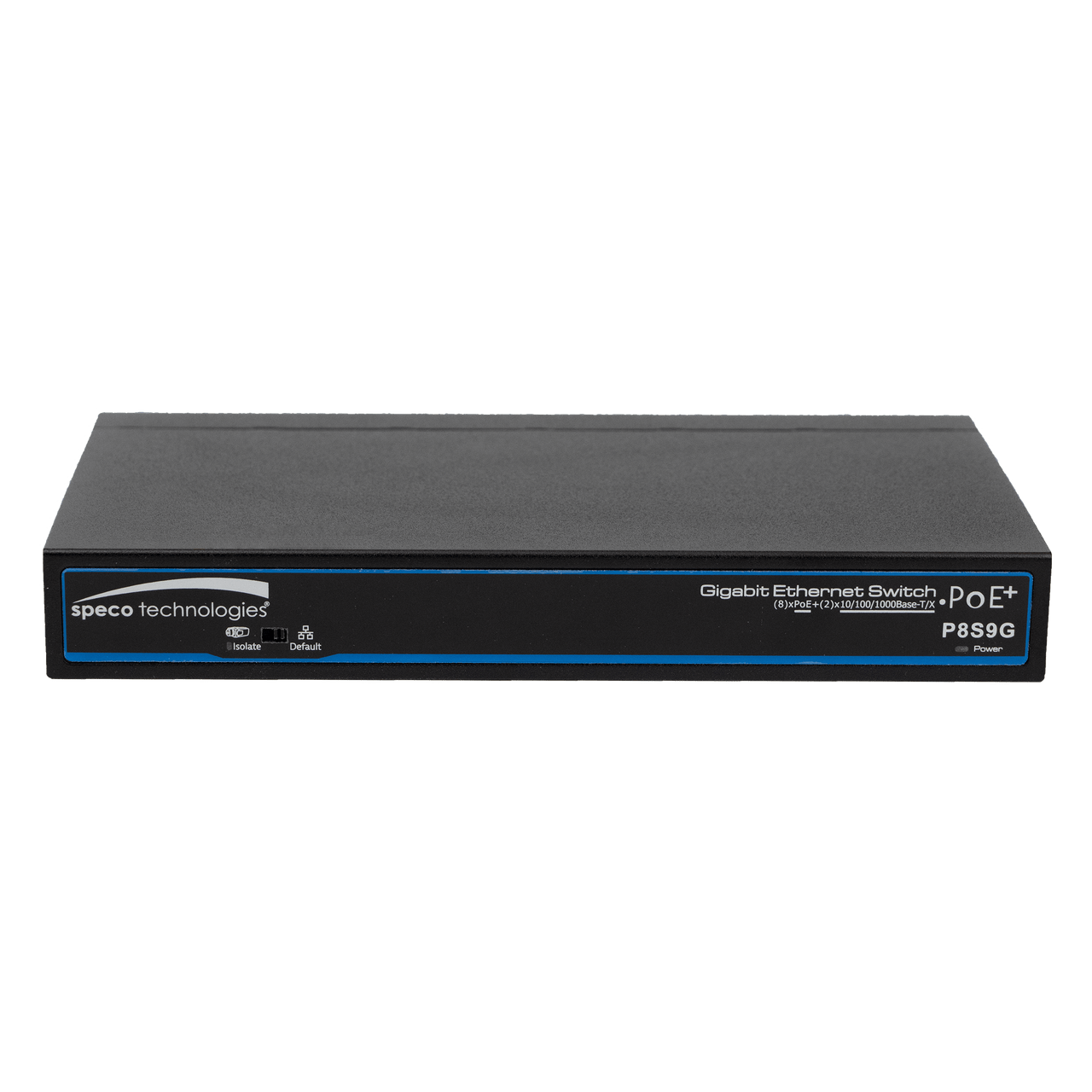 Speco Technologies SPE-P8S9G 9-port switch, 8-port PoE Full Gigabit, 802.3 af/at (SPE-P8S9G)