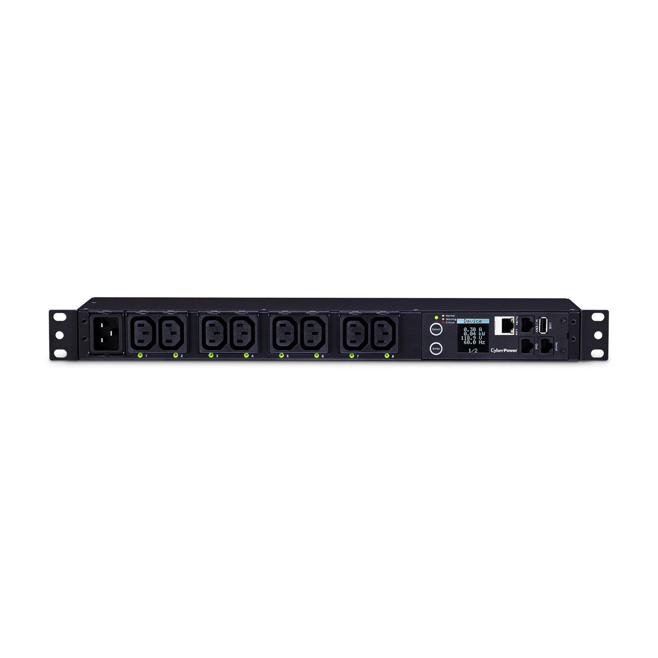 CyberPower PDU81005 SW MBO PDU 20A 100-240V Metered-by-Outlet Switched PDU 8 C13 Outlets 10ft cord 3yr Warranty