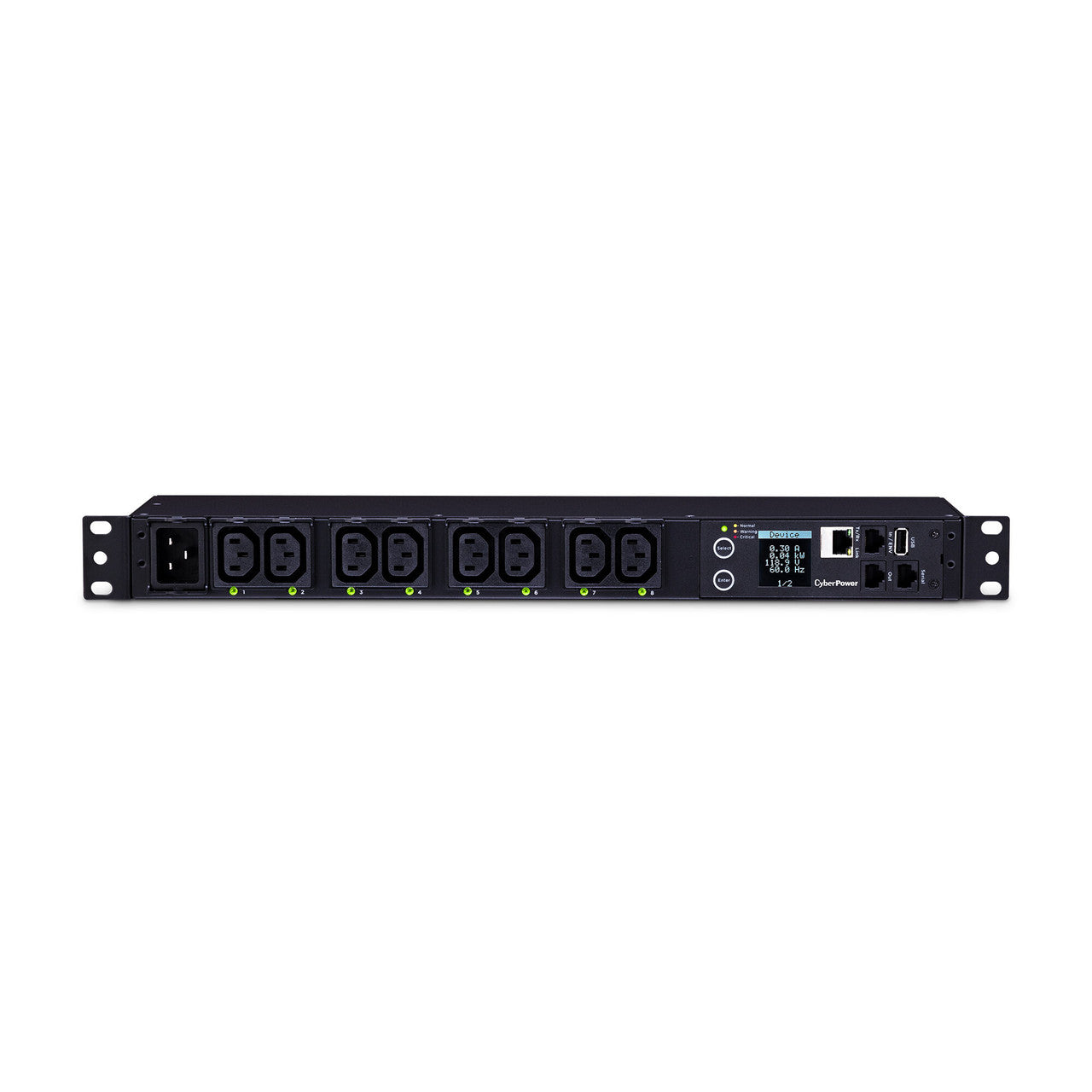CyberPower PDU81006 SW MBO PDU 20A 208V Metered-by-Outlet Switched PDU 8 C13 Outlets 10ft cord 3yr Warranty