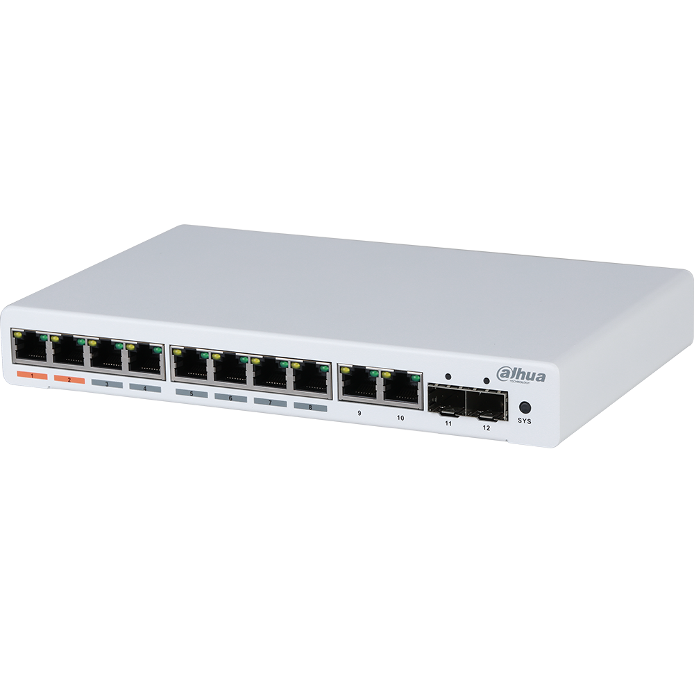 Dahua DH-PFS4212-8GT-96 8-Port PoE Managed Gigabit Switch (Hi-PoE)