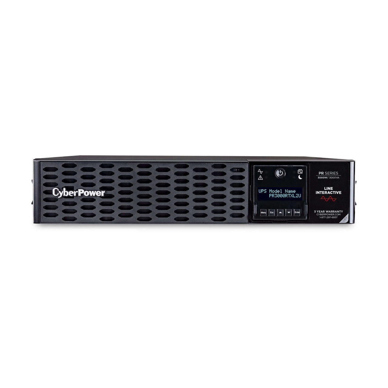 CyberPower PR3000RTXL2U 3000VA/3000W, Sine Wave, 2U, NEMA L5-30P, 10 Ft Cord, 8 NEMA 5-20R +1 NEMA L5-30R
