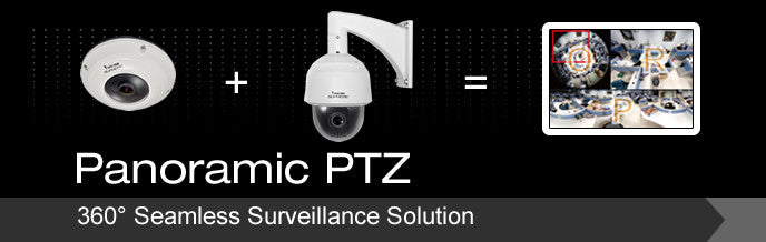 Supports Panoramic PTZ when used with a Vivotek Speed Dome