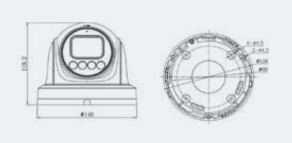 Eagle Eye Camera DT03 Outdoor Turret 4Mpix, NDAA, Starlight, WhiteLED, IP66, 2.8mm lens, microphone, POE, SDCard (EN-CDUT-003a)
