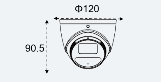Eagle Eye Pro Camera PT02 Outdoor Turret 5Mpix, 2.8-12mm moto lens, IR, IP66, NDAA, POE, SDCard (EN-CPUT-002a)