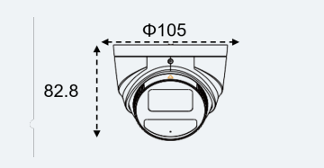 Eagle Eye Pro Camera PT01 Outdoor Turret 5Mpix, 2.8mm, IR, IP66, NDAA, POE, SDCard (EN-CPUT-001a)