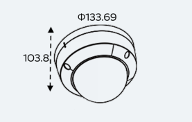 Eagle Eye Pro Camera PD02 OutdoorVandal Dome 5Mpix, 2.8-12mm moto lens, IR, IP67, NDAA, POE, SDCard (EN-CPUD-002a)