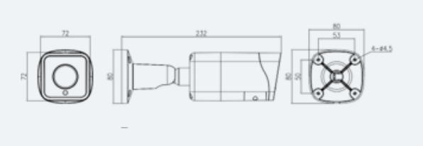 Eagle Eye Camera DB13 Outdoor Bullet 8Mpix, NDAA, IR, IP67, 2.7mm-13.5mm Moto Lens, WDR, POE, SDCard (EN-CDUB-013a)