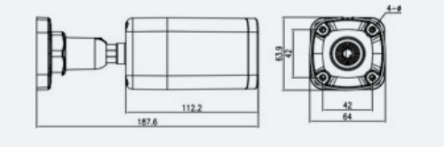 Eagle Eye Camera DB10 Outdoor Mini Bullet 4Mpix, NDAA, IR, IP67, 2.8mm Lens, WDR, POE, SDCard (EN-CDUB-010a)
