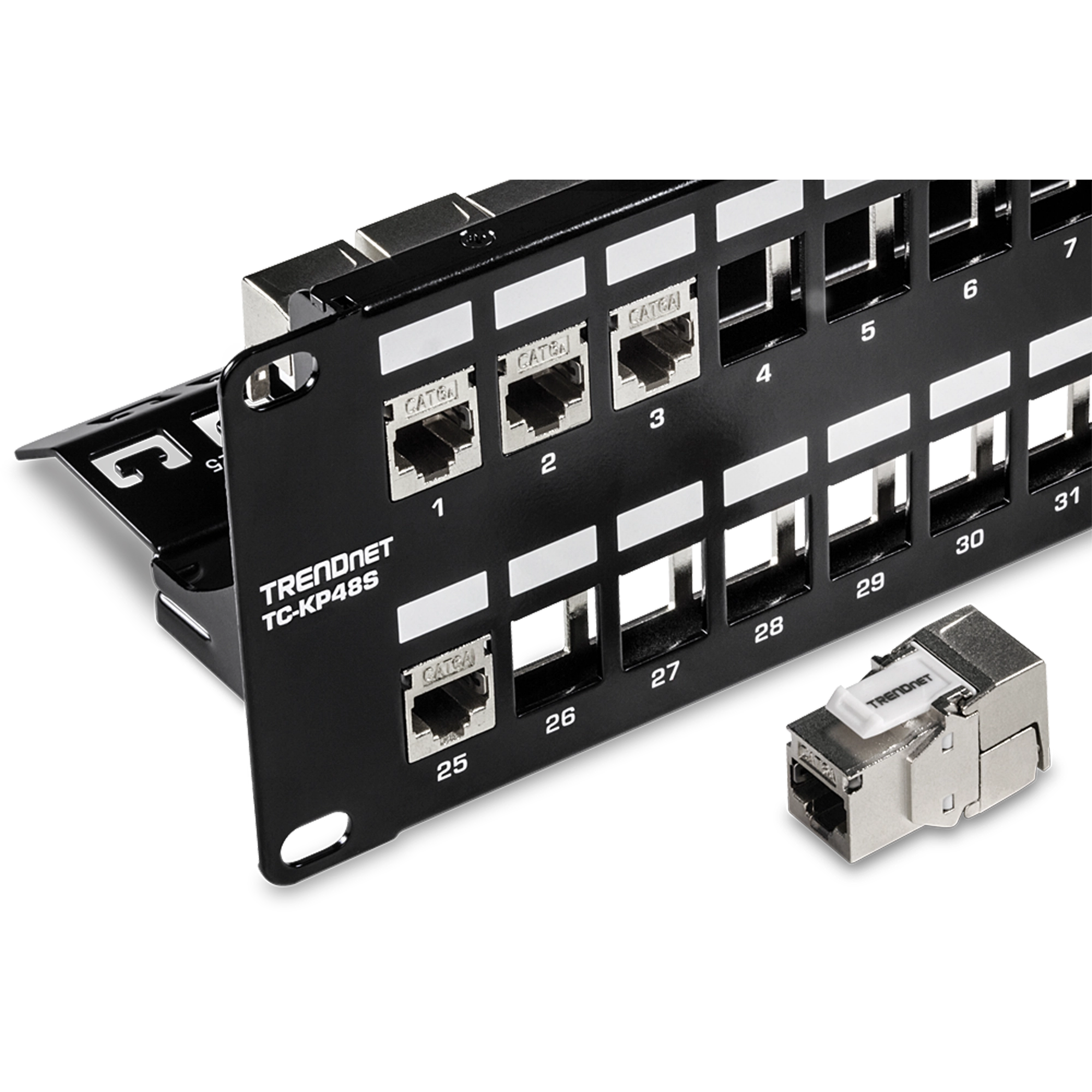 TRENDnet TC-KP48S 48-Port Blank Keystone Shielded Patch Panel