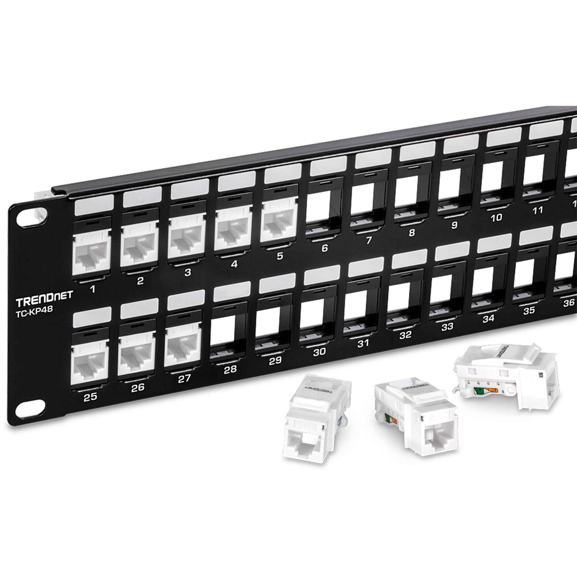 TRENDnet TC-KP48 48-Port Blank Keystone Patch Panel