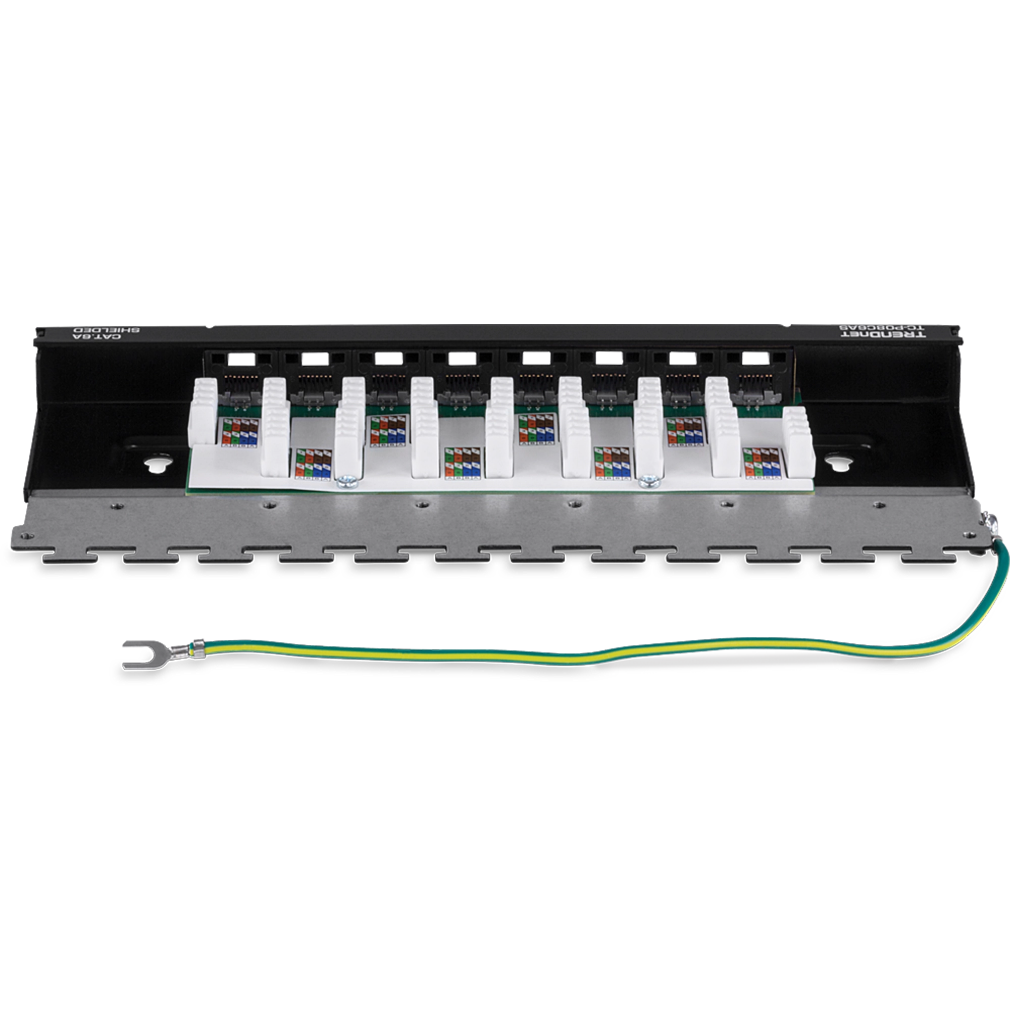 TRENDnet TC-P08C6AS 8-Port Cat6A Shielded Wall Mount Patch Panel