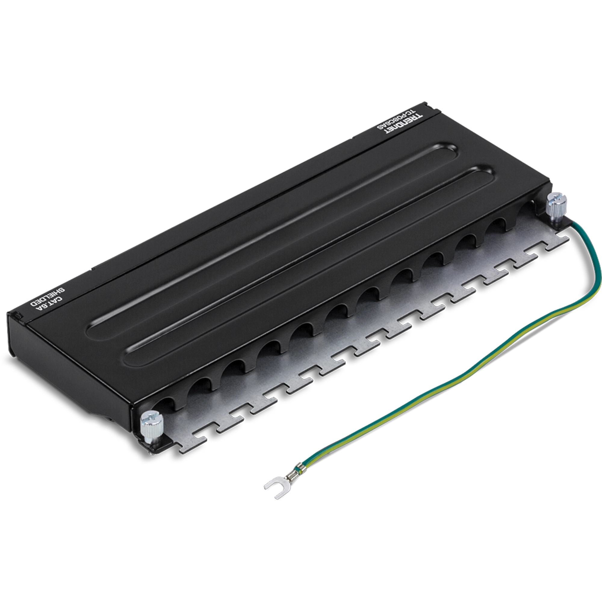TRENDnet TC-P08C6AS 8-Port Cat6A Shielded Wall Mount Patch Panel