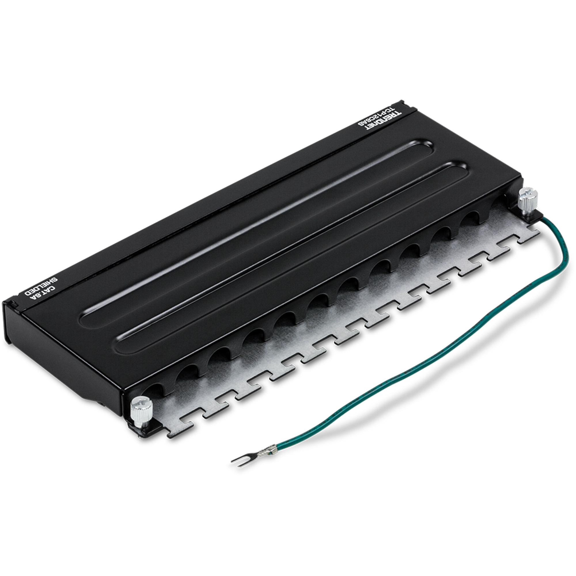 TRENDnet TC-P12C6AS 12-Port Cat6A Shielded Wall Mount Patch Panel