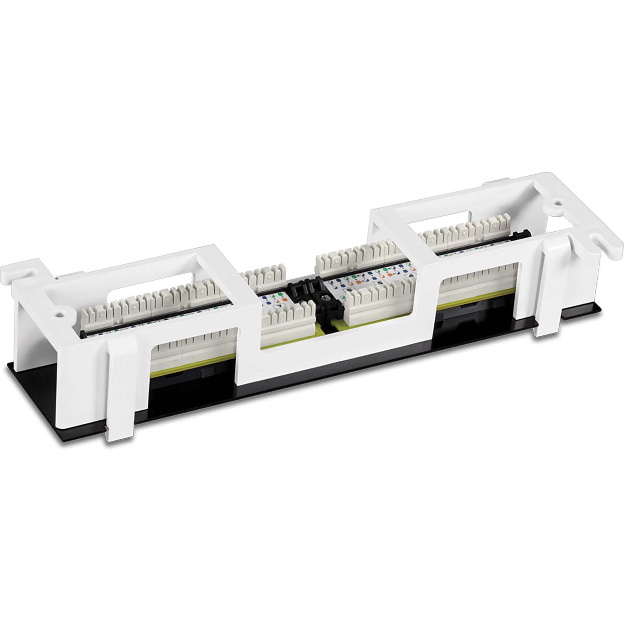 TRENDnet TC-P12C6V 12-Port Cat6 Unshielded Wall Mount Patch Panel with Included 89D Bracket