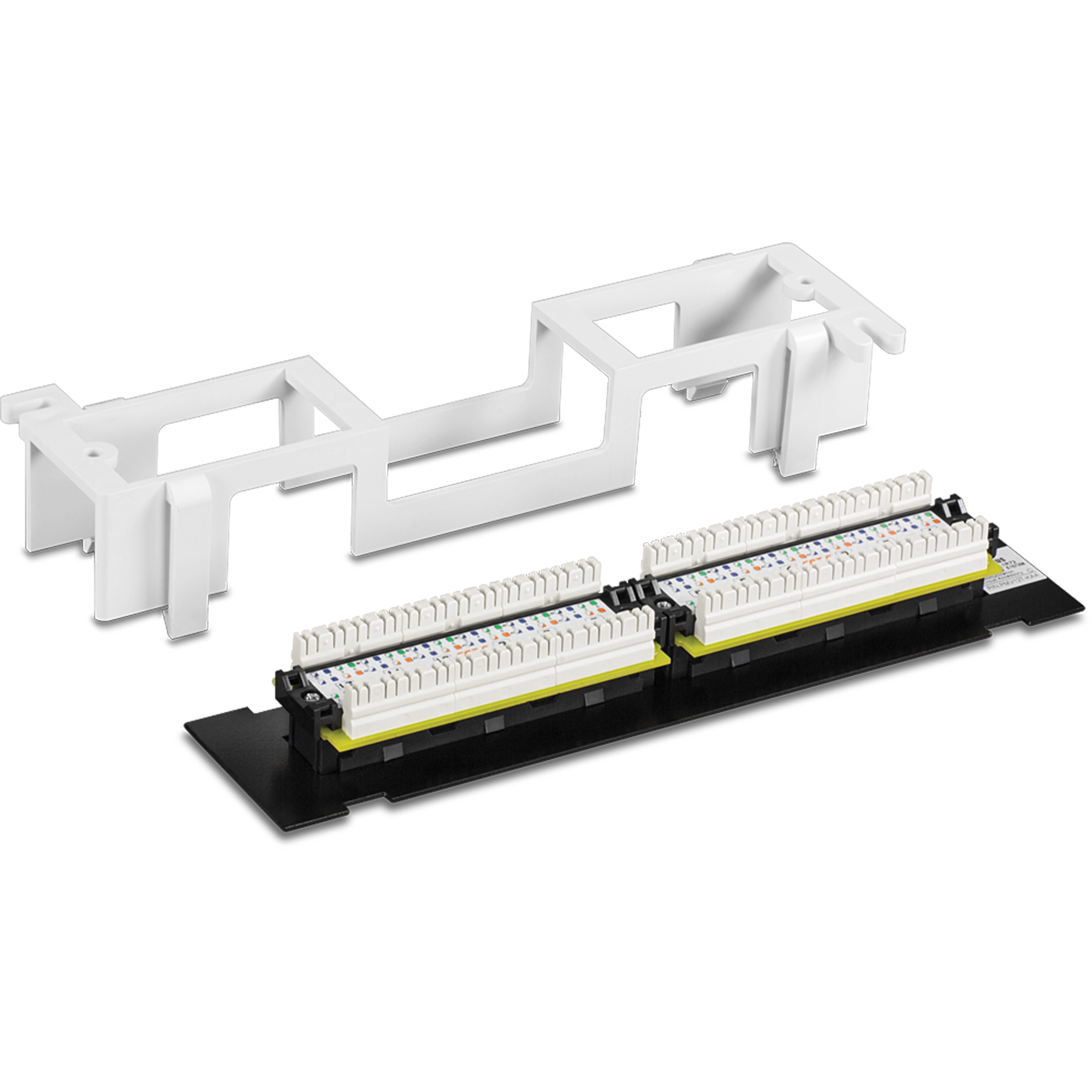 TRENDnet TC-P12C6V 12-Port Cat6 Unshielded Wall Mount Patch Panel with Included 89D Bracket